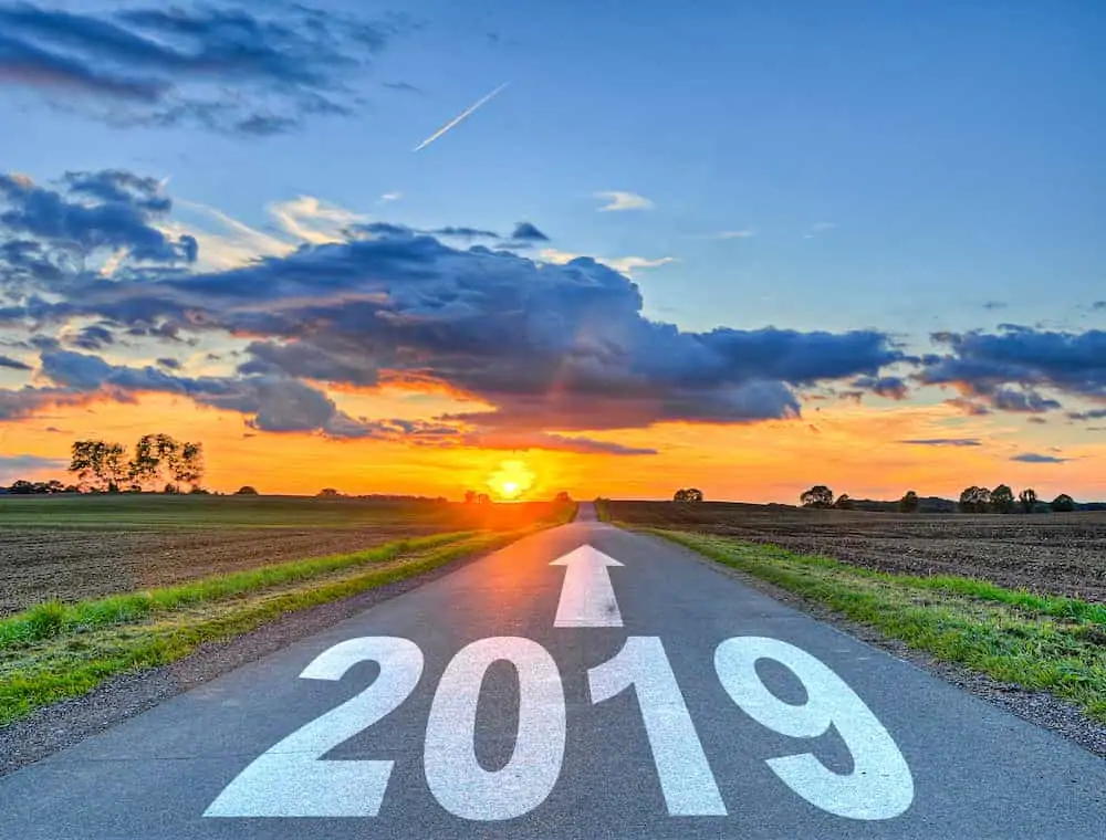 Jahr 2019 Straße Zukunft